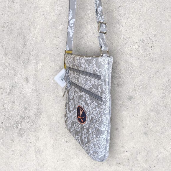 Vera Bradley Collegiate Crossbody - University of Virginia -Gray - NWT - Picture 5 of 8